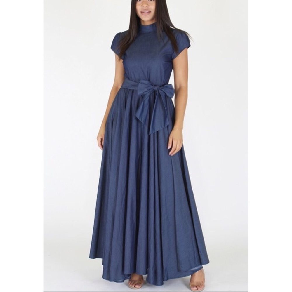 😍RESTOCKED😍   Denim maxi dress